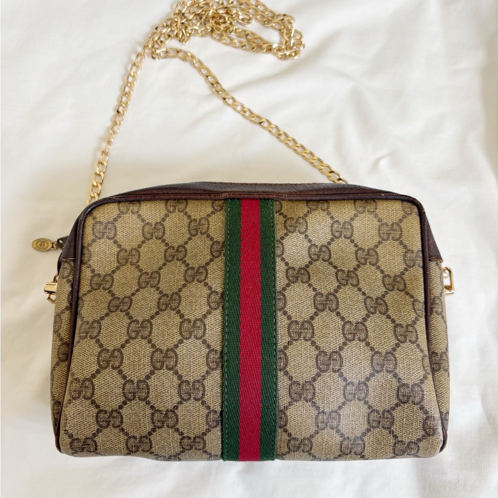 Vintage Gucci GG Canvas Sherry Line Crossbody with unbranded strap